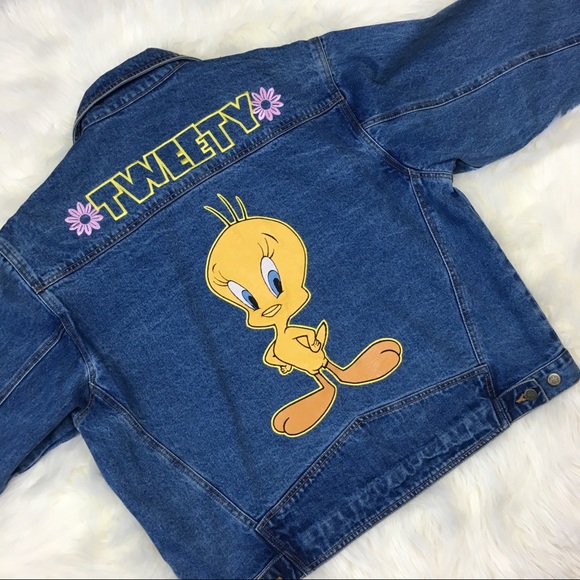 tweety bird jean jacket